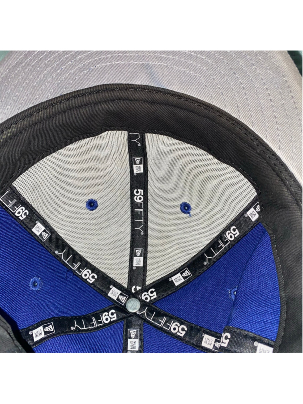 Men's New Era 59Fifty LA Dodgers Palm Tree Taco Hat One Size Blue - Picture 6 of 6